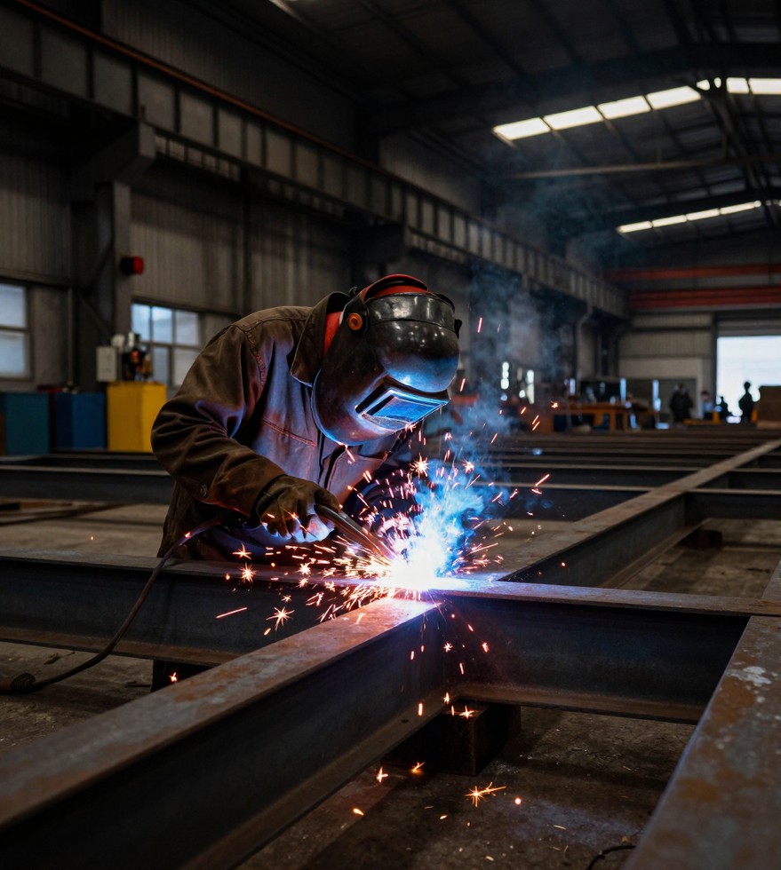 Soldadura y trabajo en estructuras metálicas